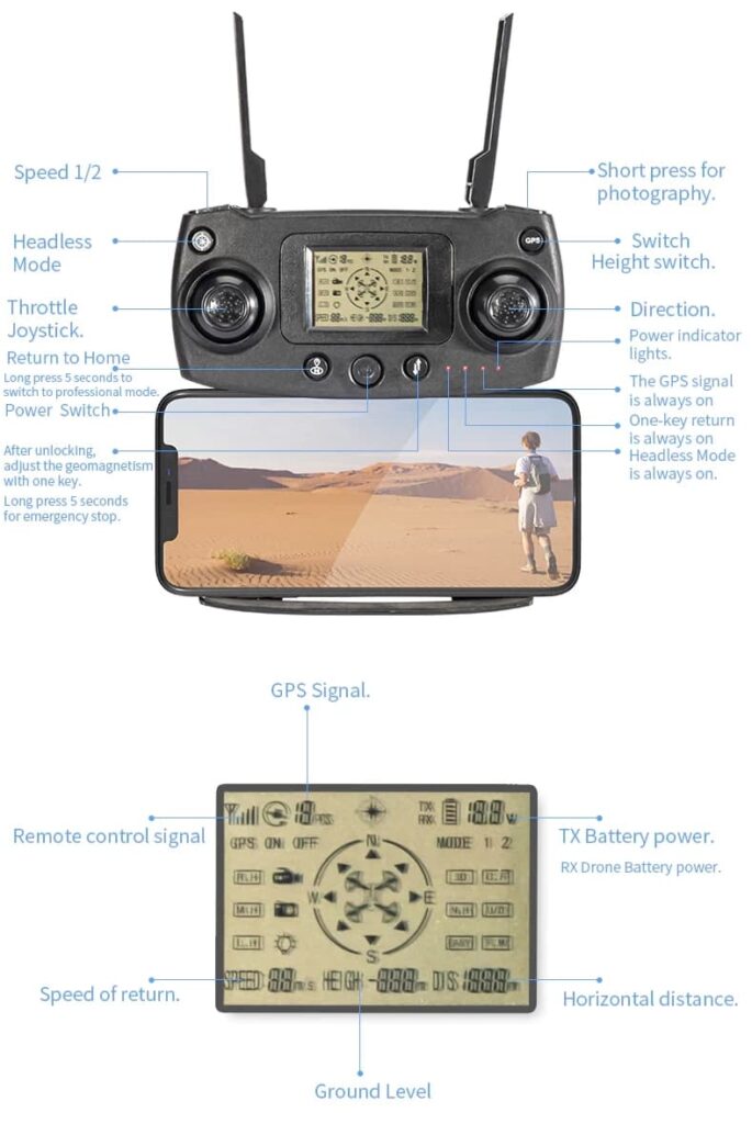 jjrc x16 пульт управления