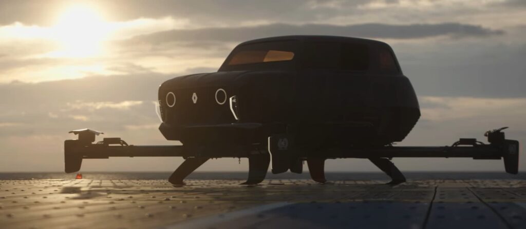 renault car - drone